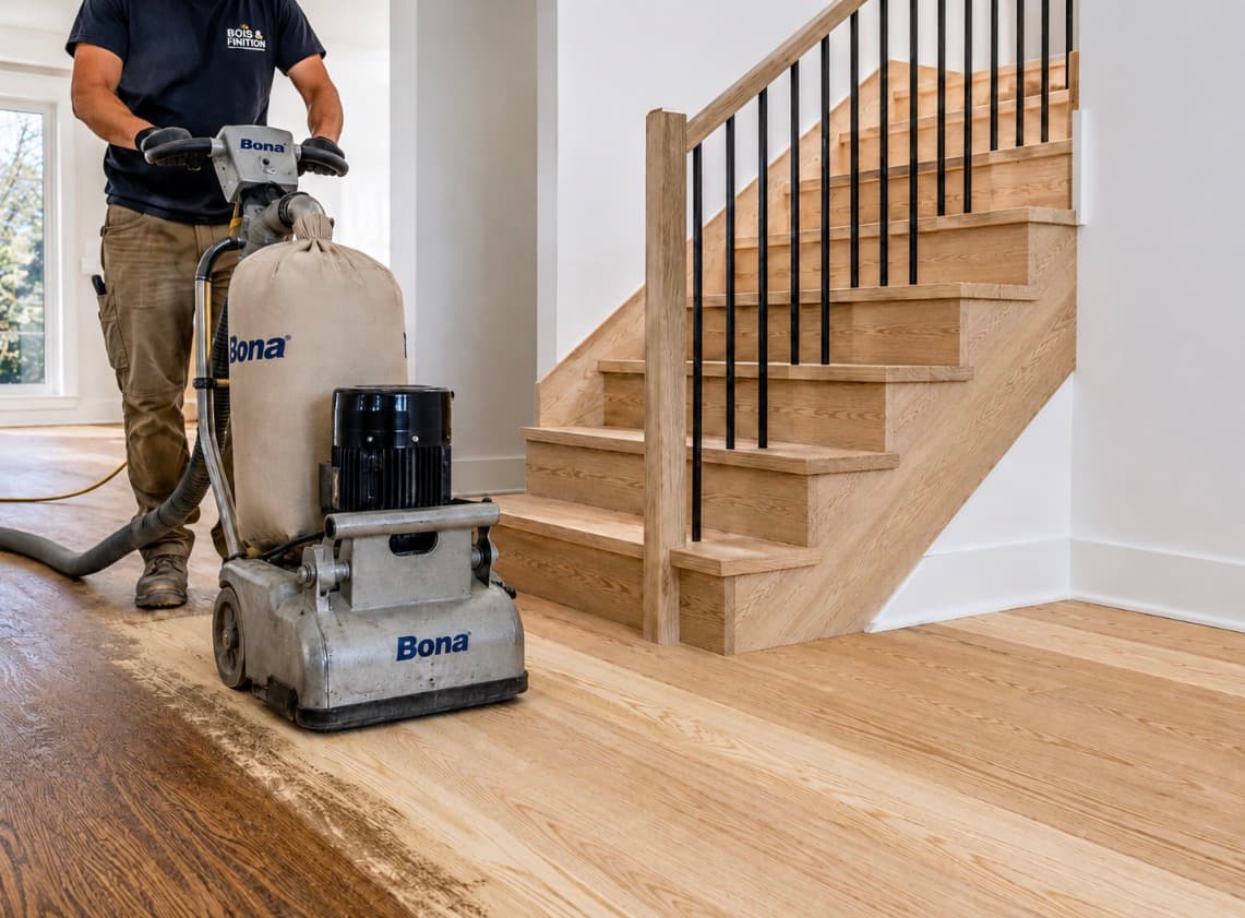 Sablage de plancher et d'escalier